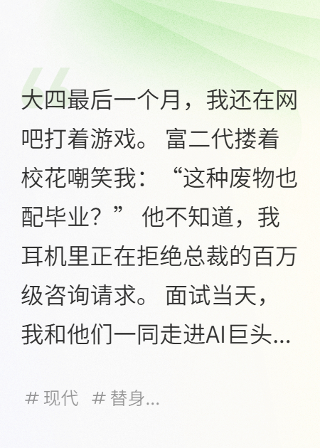 网吧大神装菜四年，毕业面试全场傻眼