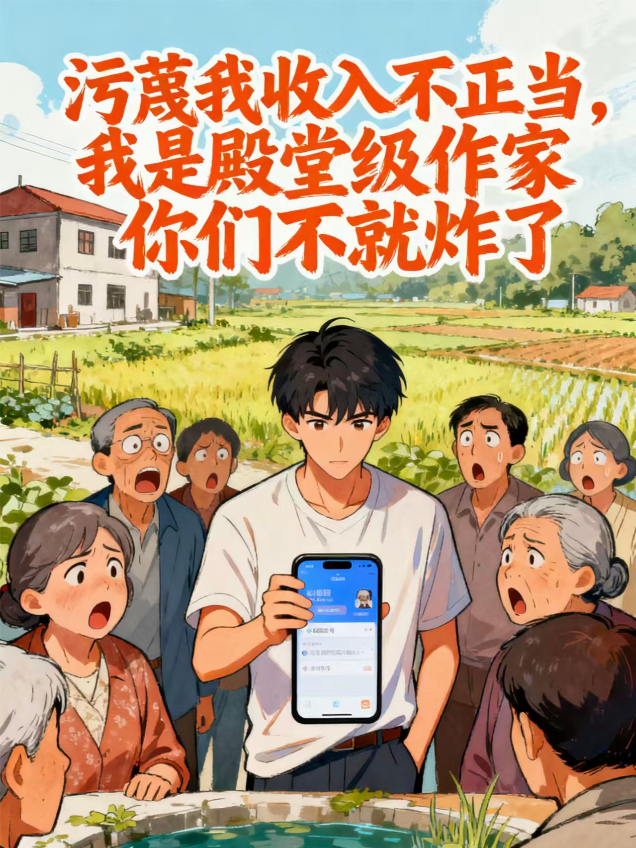 污蔑我收入不正当，我是殿堂级作家你们不就炸了