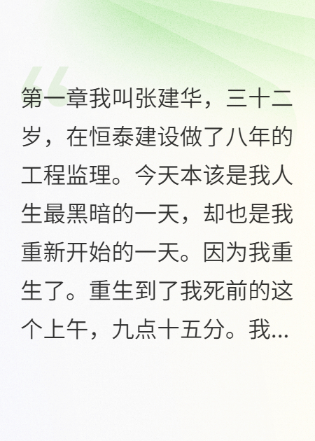 我重生到被杀当天，发现妻子在酒店