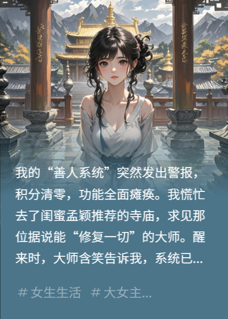 我靠善人系统续命，闺蜜却绑定寄生系统吸我功德
