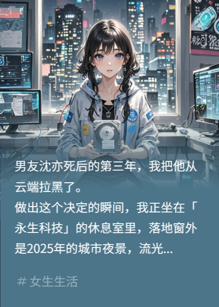 拉黑亡夫后，我炸了永生科技