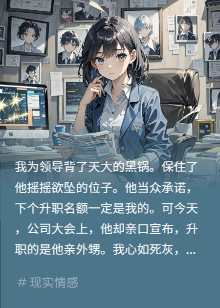 我替领导背锅，承诺泡汤，我找他理论，他：你被开除了