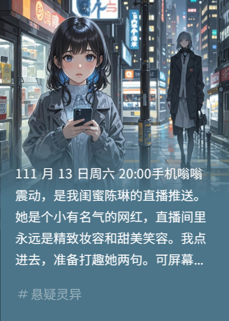 闺蜜直播间自杀，嫌疑人竟然是我男友