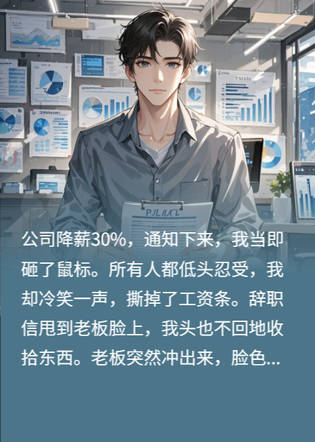 公司降薪，我撕薪条，老板哭求：别走！给你副总职位。