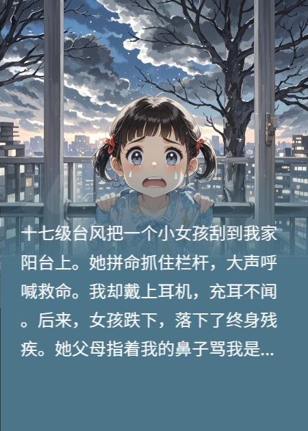 十七级台风把小女孩刮到我家阳台上，我没救
