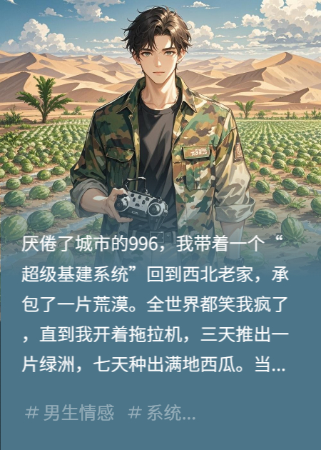 直播改造荒漠，开局一台拖拉机震惊全球！