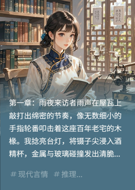 古籍修复师：我的客户是纵火犯女儿