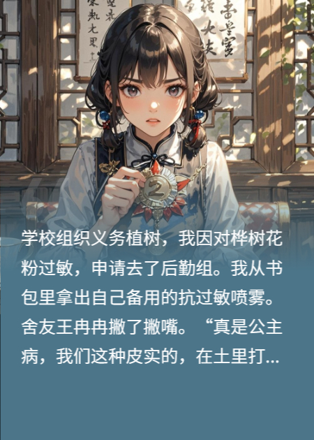室友玷污我烈士父亲的军功章，我让她身败名裂