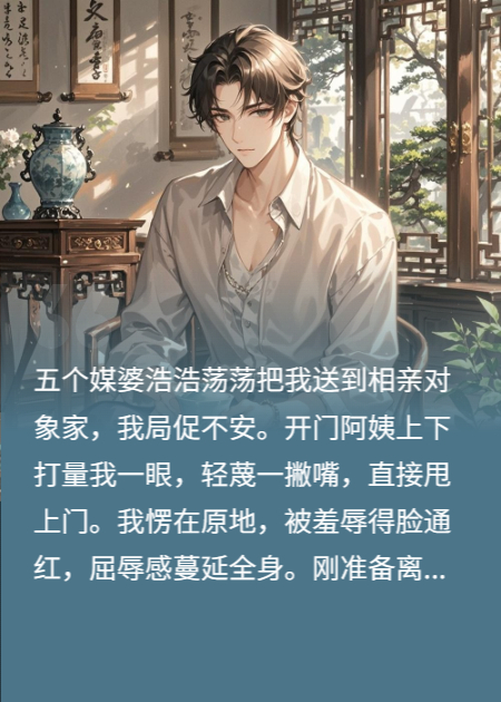 五媒婆架我去相亲，糟阿姨羞辱，姑娘见我钥匙变脸