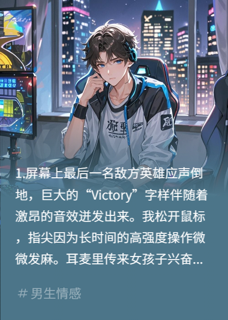 我是游戏陪玩里的头牌，却是现实中的哑巴
