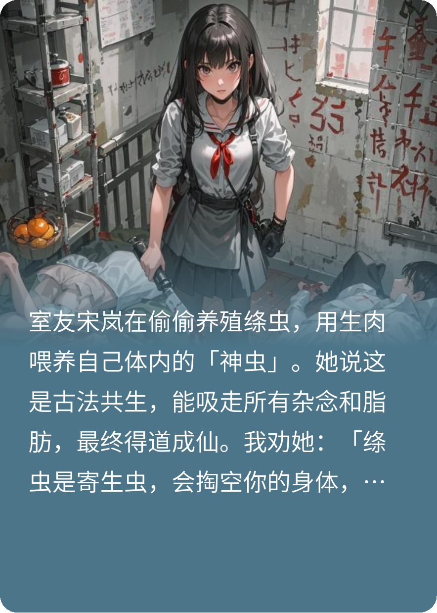 室友为成仙生吞绦虫，我反手将她全家送入地狱
