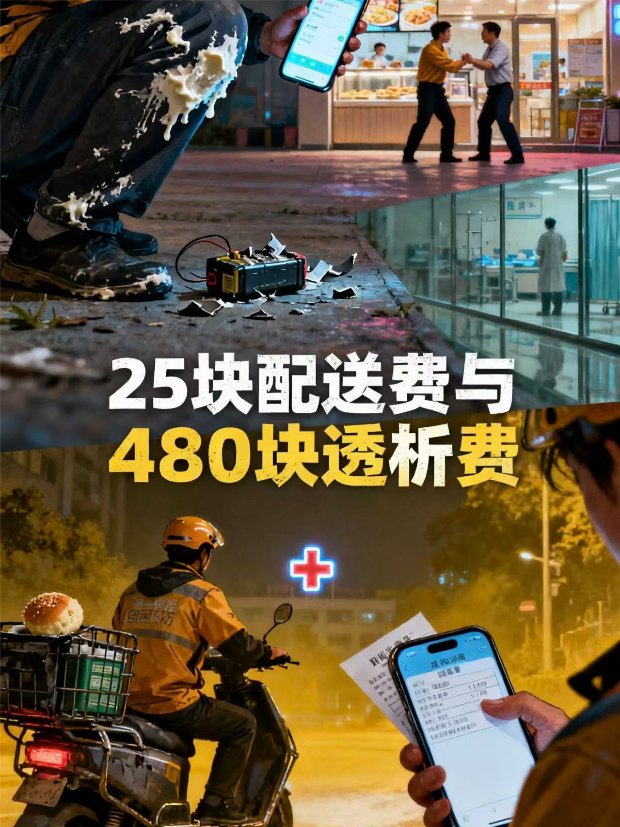 外卖员为母治病送单，遭遇店员辱骂毁餐