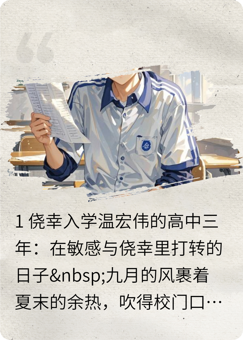 我这平凡而热烈的三年