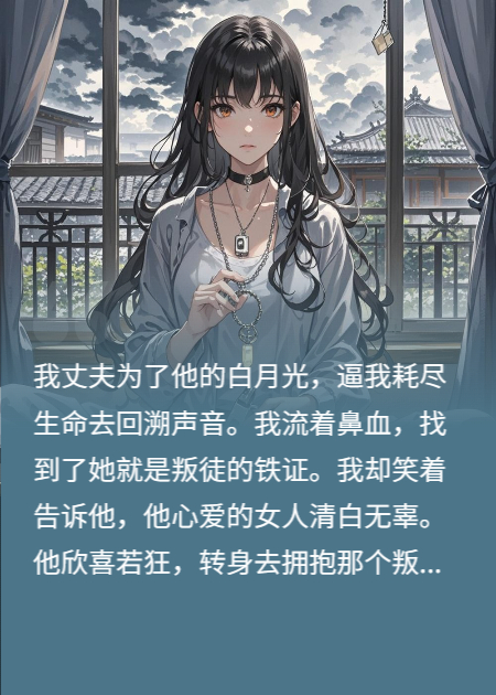 我骗丈夫他白月光无罪，转身送他俩一起下地狱
