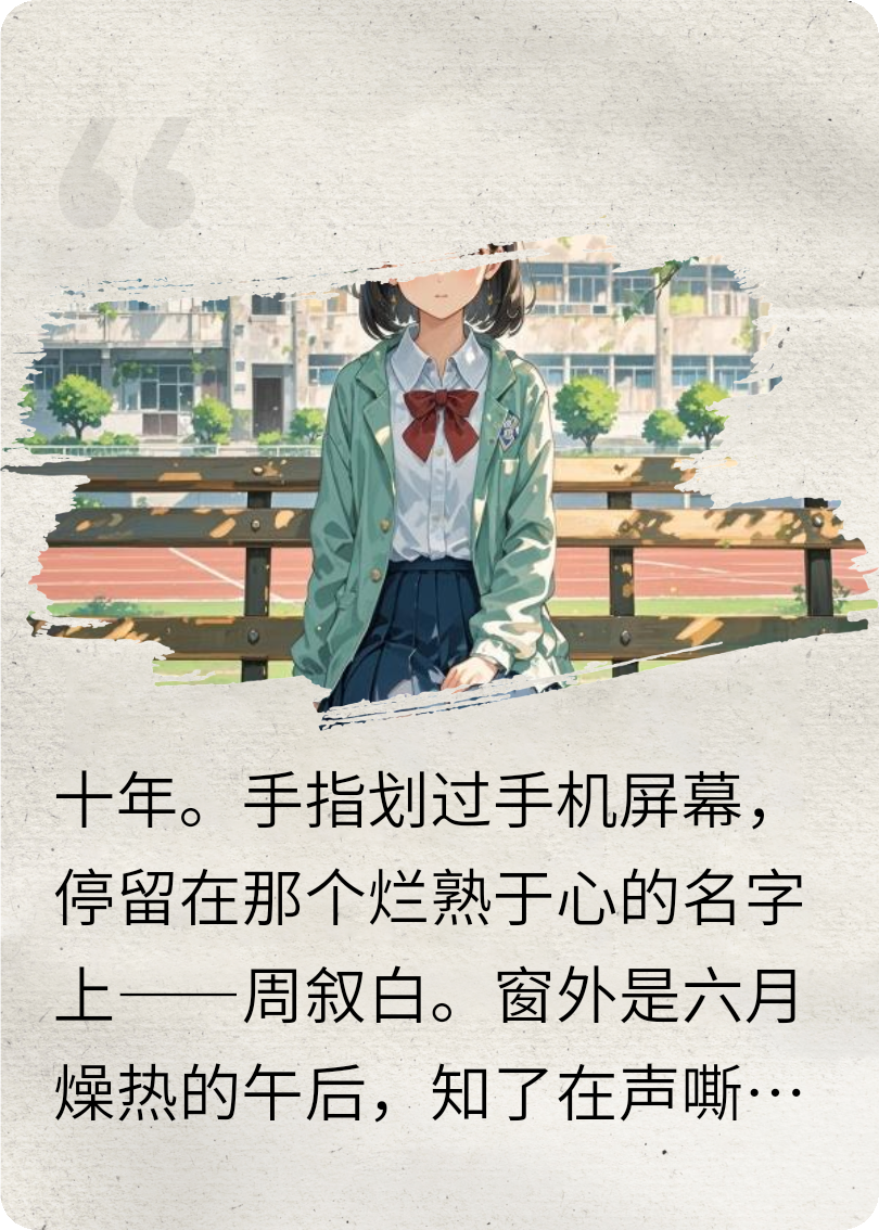 偷看男神第十年，他把我画在了毕业证上