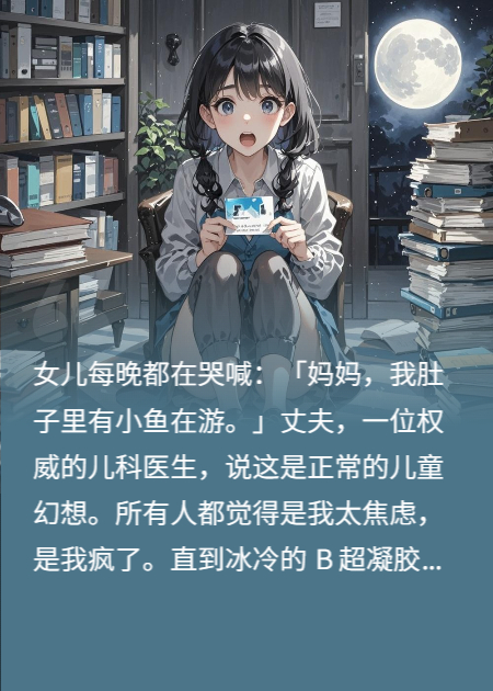 女儿说肚子里有鱼，医生骂我疯了，直到B超照出黑影
