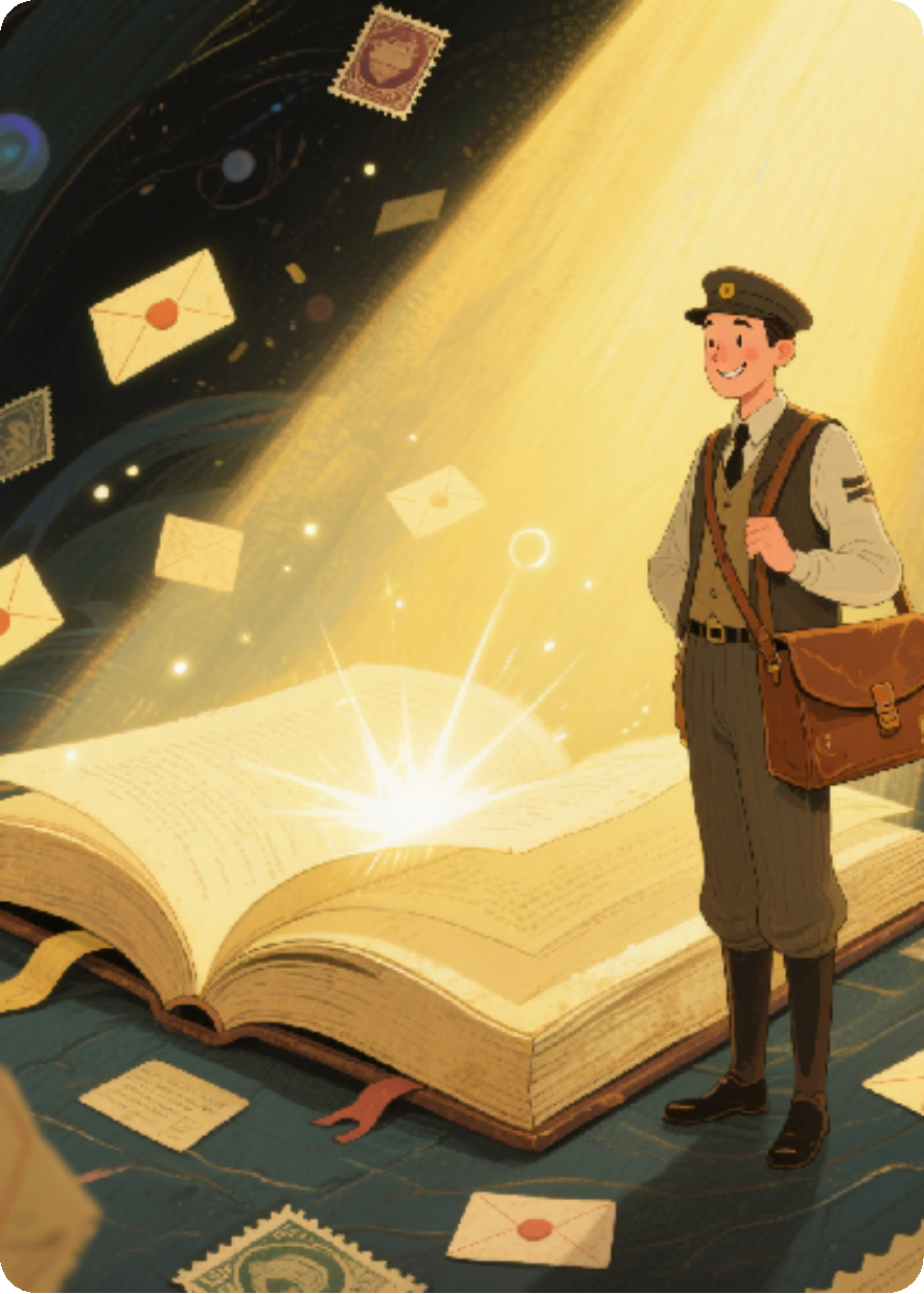 旧书里的时空邮差