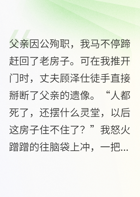 丈夫和白月光强拆灵堂