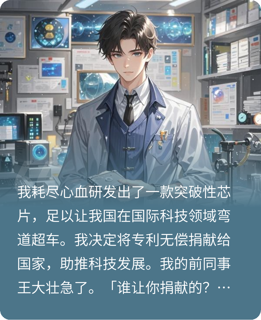 我把百亿芯片捐给国家，惨遭前同事女友堵门诬告