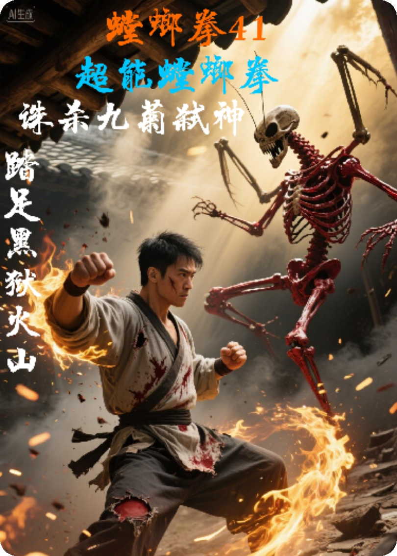 螳螂拳41超能螳螂拳·诛杀九菊弑神·踏足黑狱火山