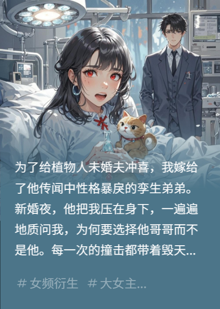 为给植物人未婚夫冲喜，我嫁给了他疯批弟弟