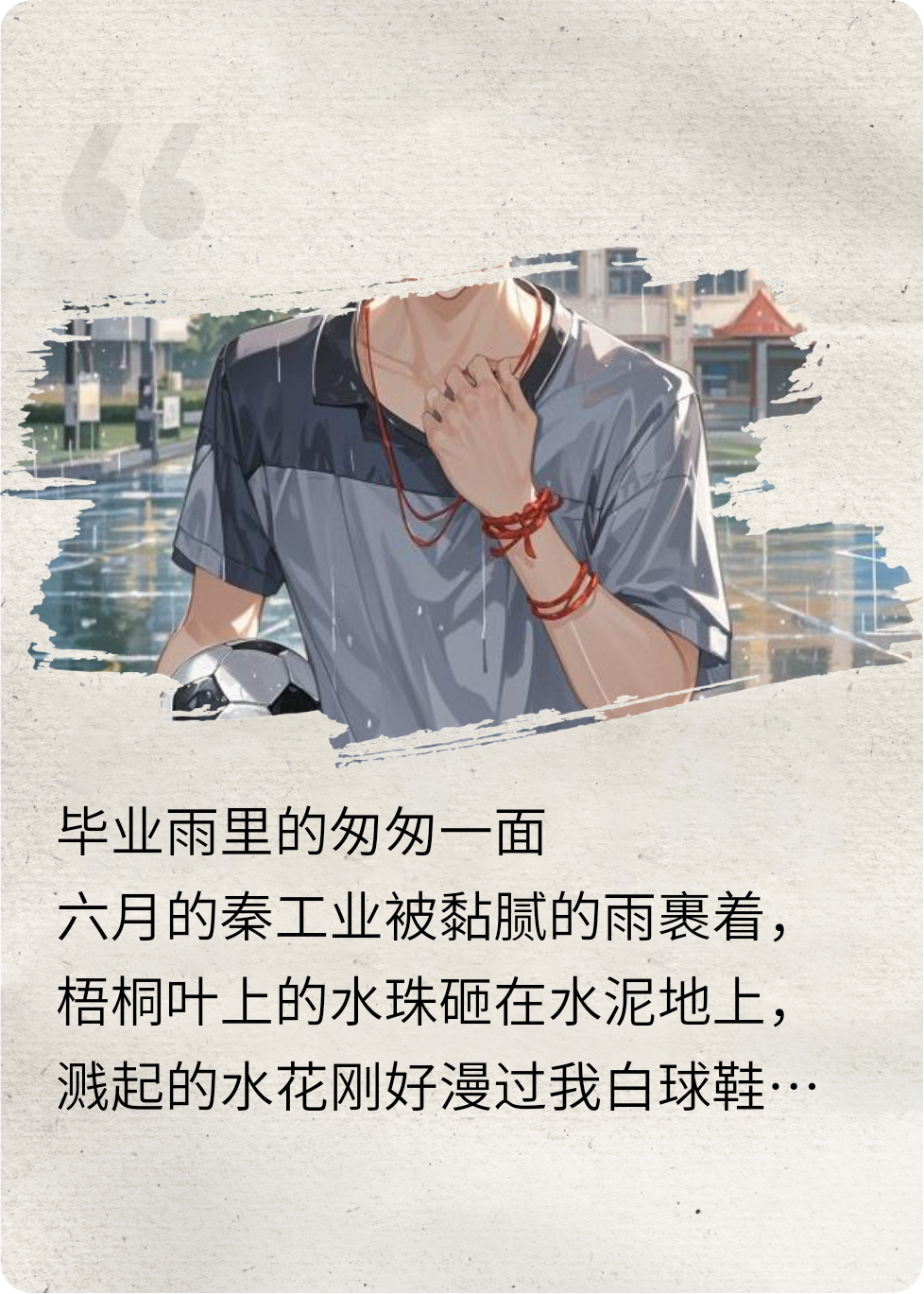 秦工业的雨，藏了四年的晚安