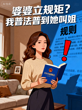 婆婆立规矩？我普法普到她叫姐