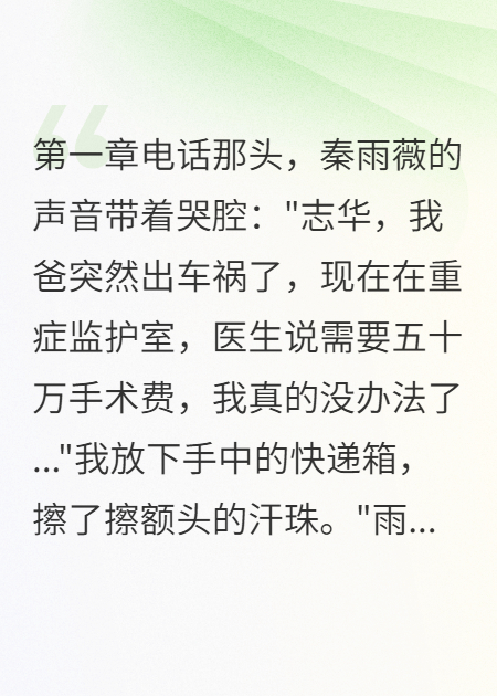 发现女友出轨当天，我故意给她转了80万