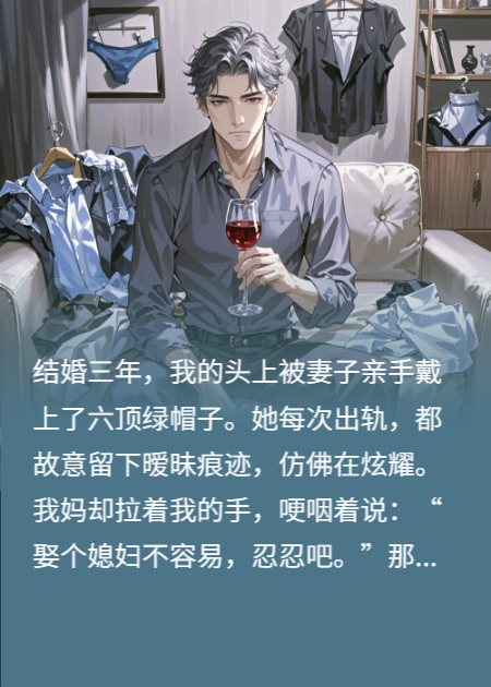 三年给我六顶绿帽子，我妈劝我忍
