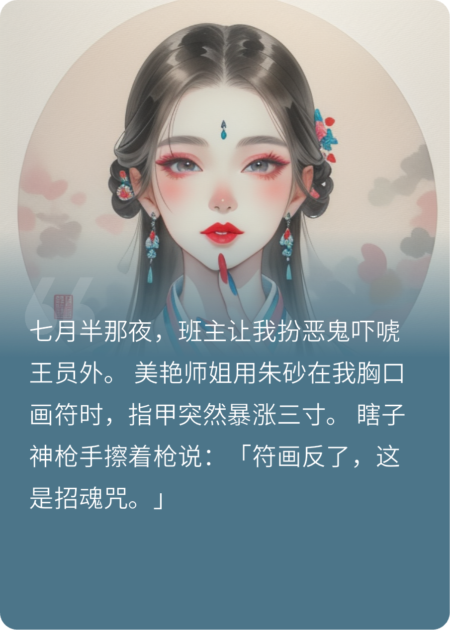 七月半，指甲盖别沾血