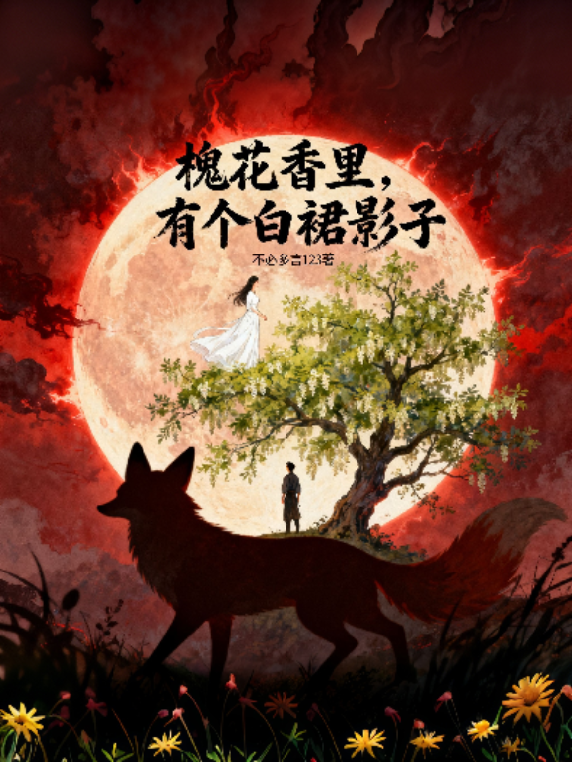 槐花香里，有个白裙影子