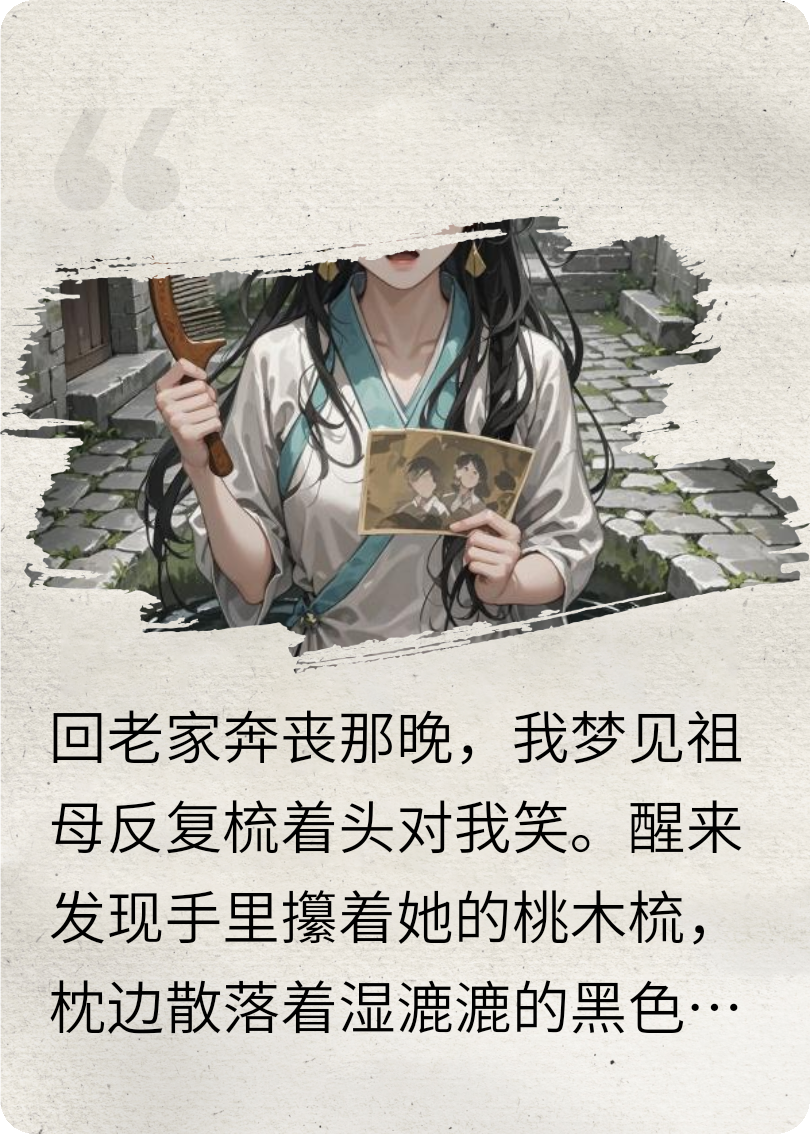 身后梳头的女人