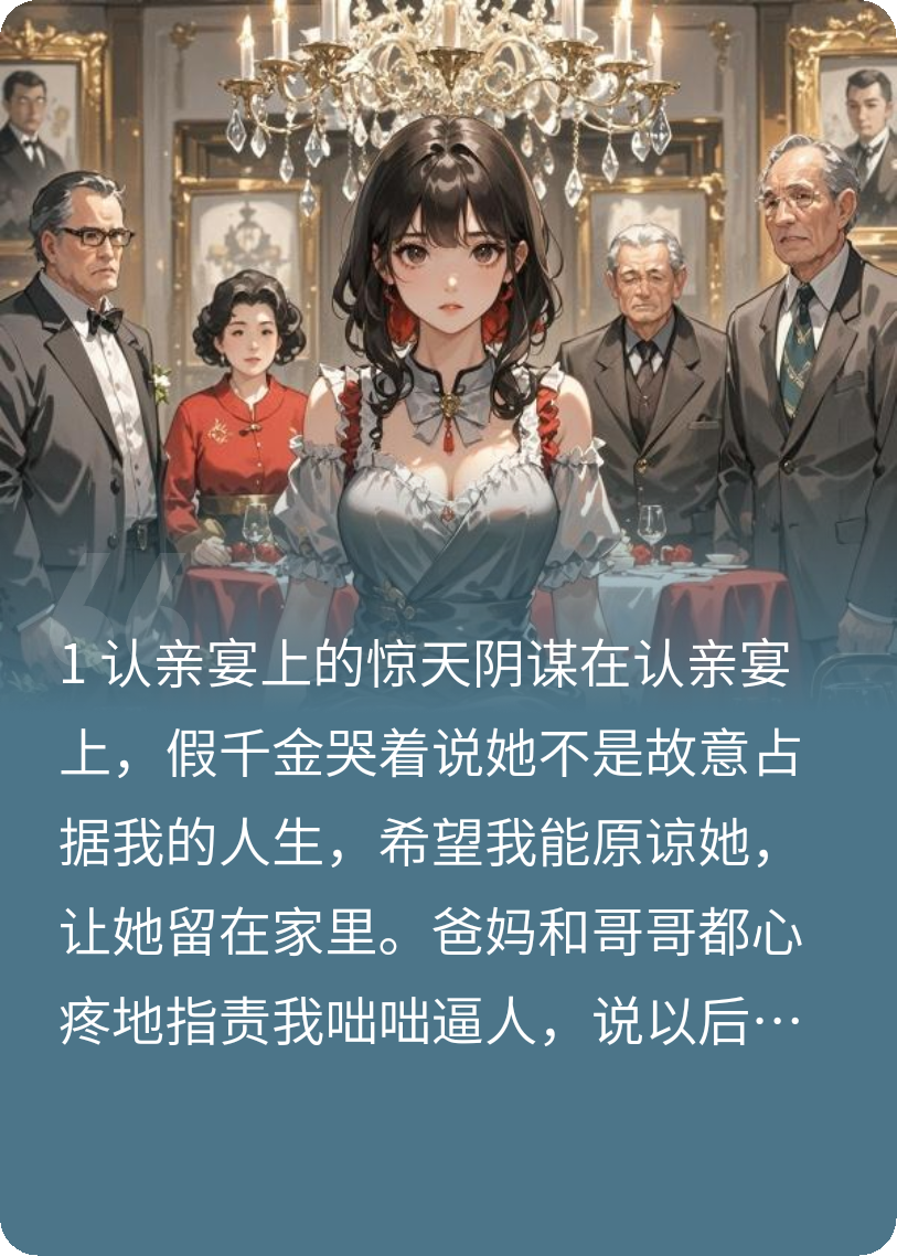 认亲宴上，假千金茶言茶语，我反手举报全家拐卖