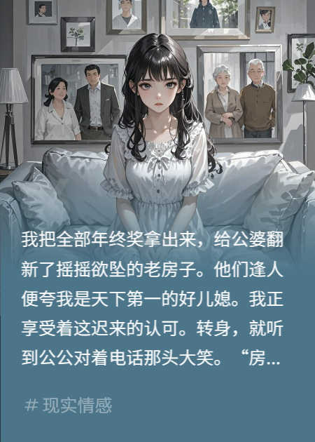 我用年终奖换公婆一句夸，他们转手把新房送给小叔子