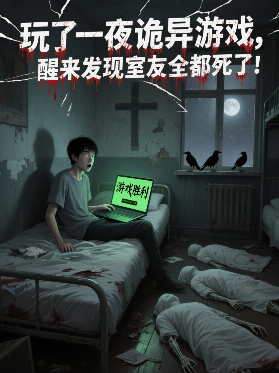 玩了一夜诡异游戏，醒来发现室友全都死了！