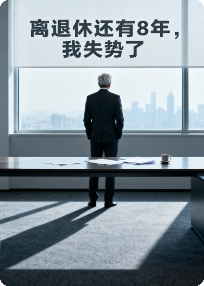 离退休还有8年，我失势了。