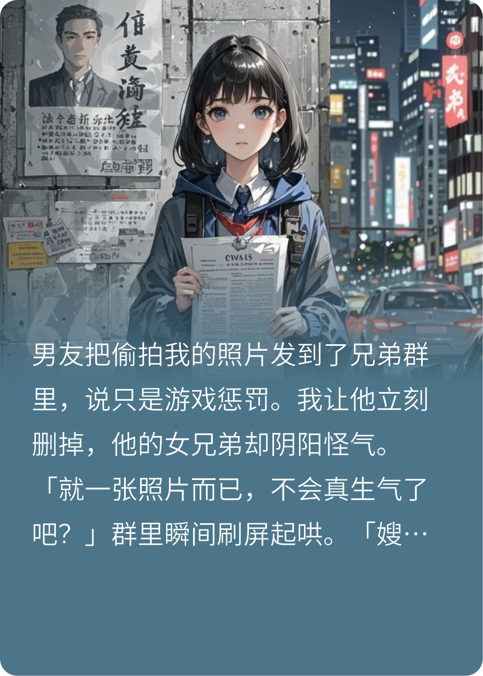 男友偷拍我的照片放到兄弟群