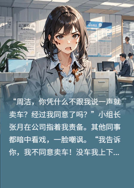 同事蹭车一年，我的成了她的