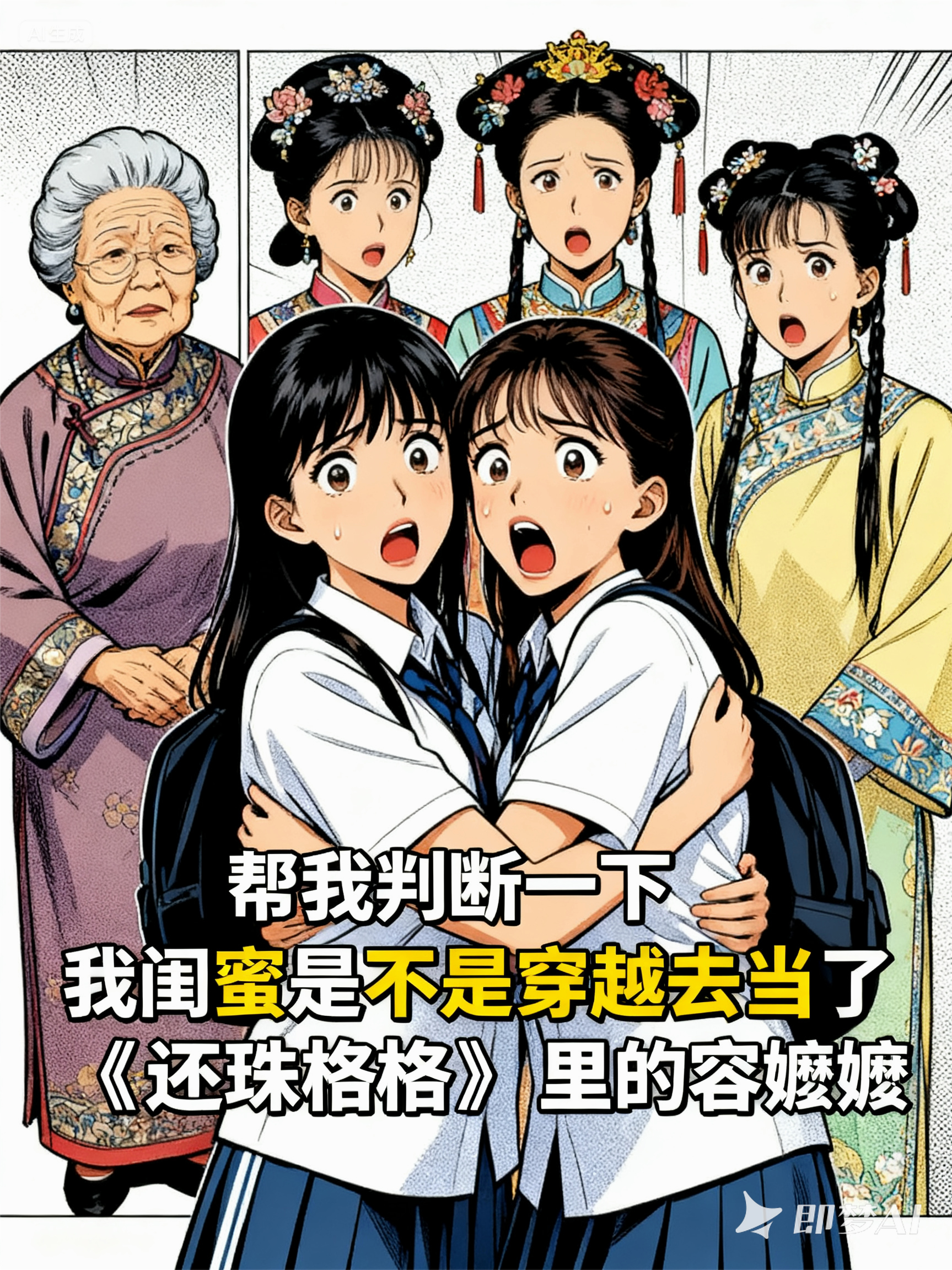 啊，我闺蜜是不是穿越去当了《还珠格格》里的容嬷嬷