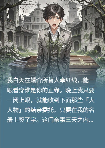 千亿总裁配阴婚，他到死都不知道红线是我牵的