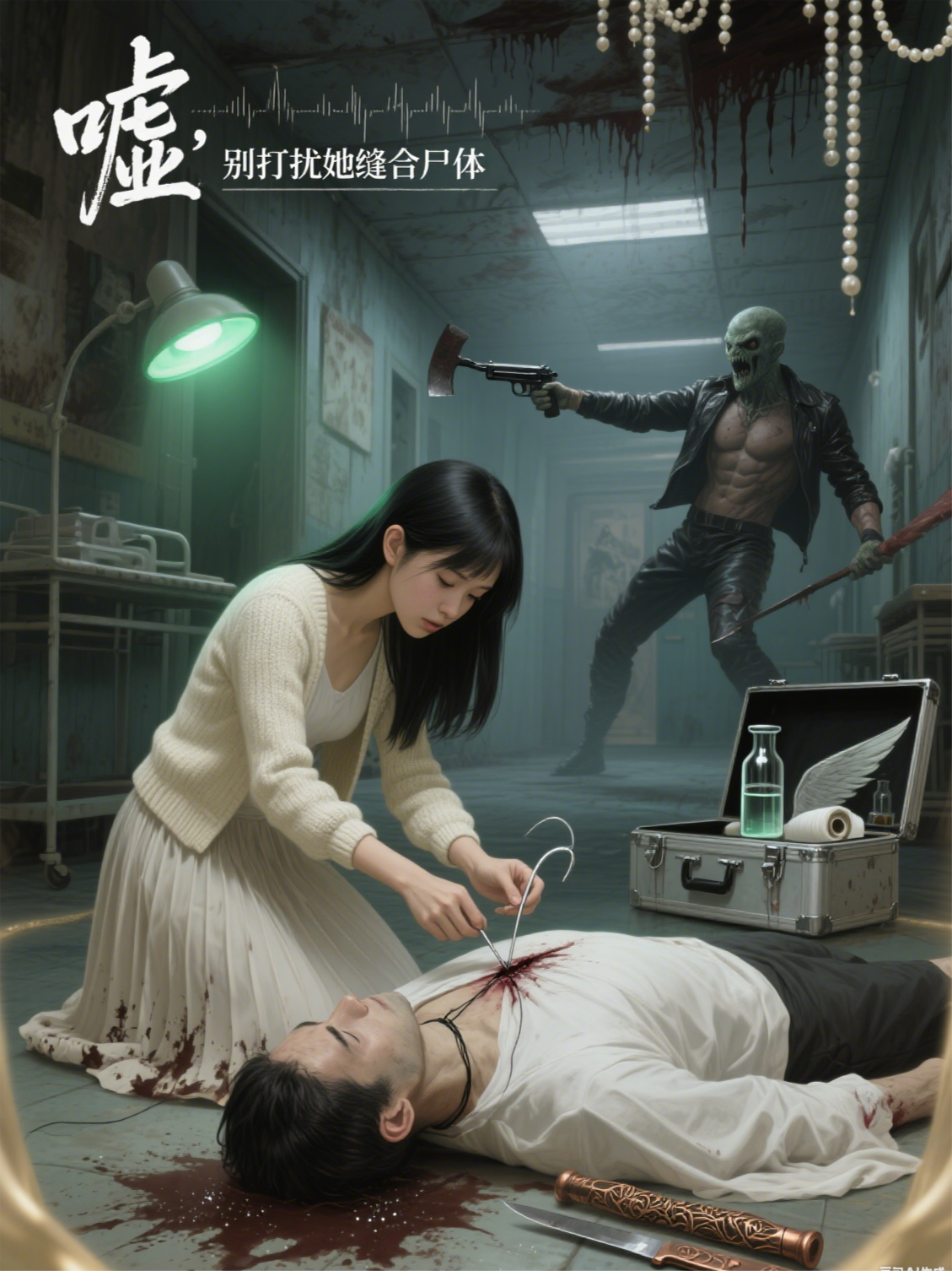嘘，别打扰她缝合尸体
