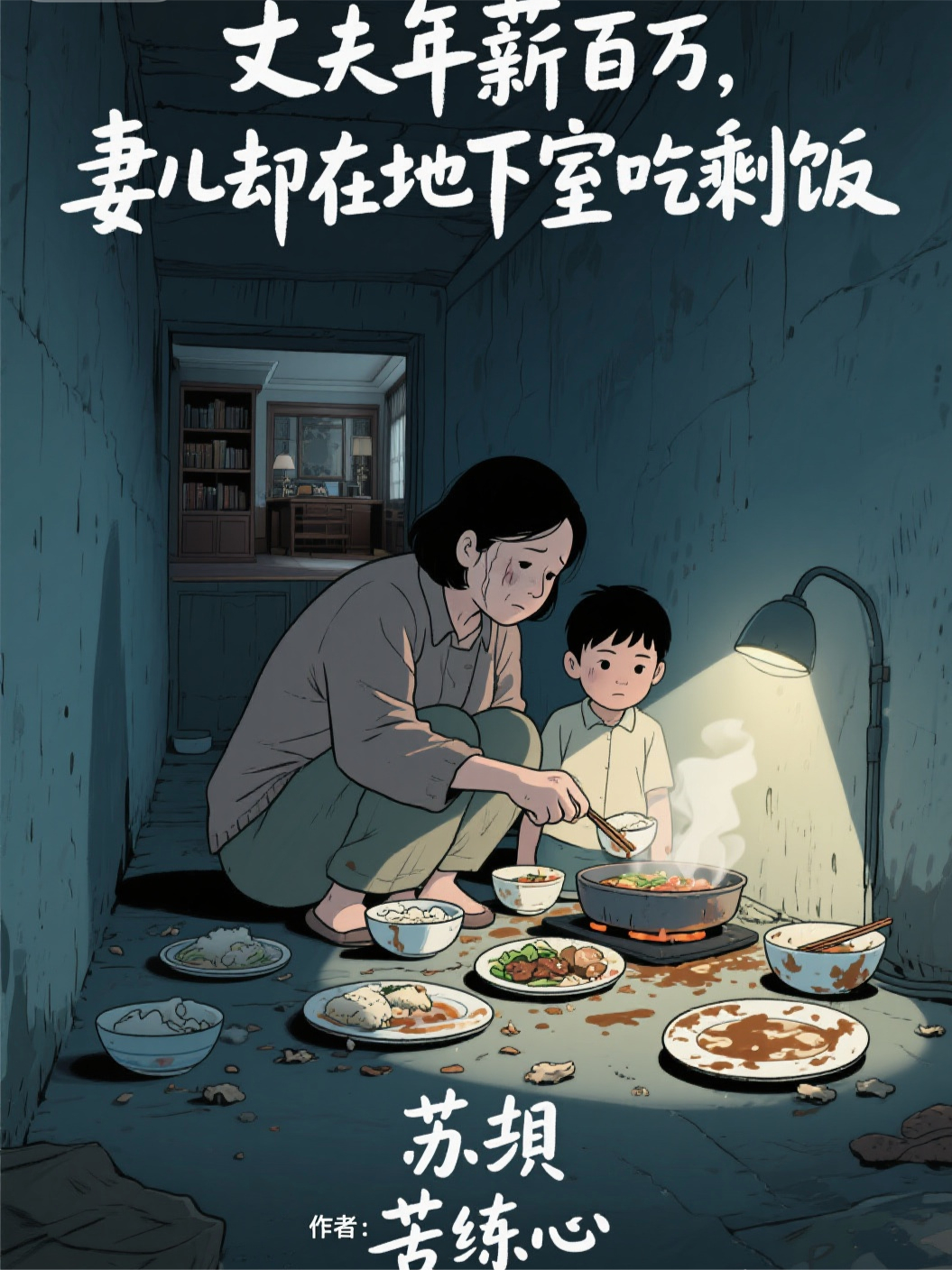 丈夫年薪百万，妻儿却在地下室吃剩饭