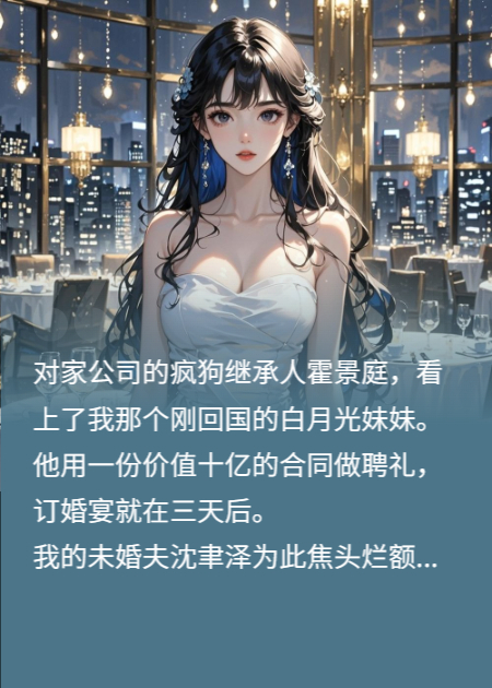 订婚宴上，未婚夫亲手把我送给了死对头后悔疯了