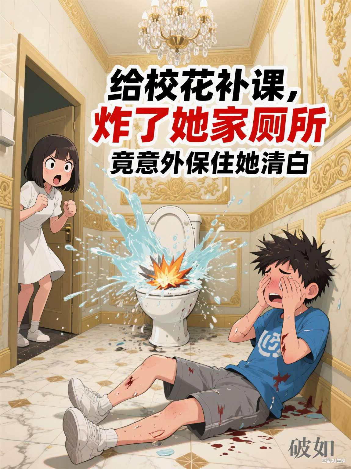 给校花补课，炸了她家厕所，竟意外保住她清白