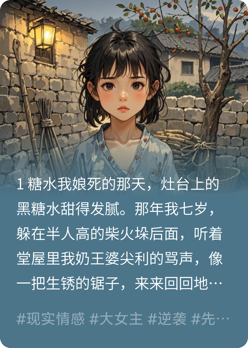 我妈喝糖水死的那天，全村人都在笑