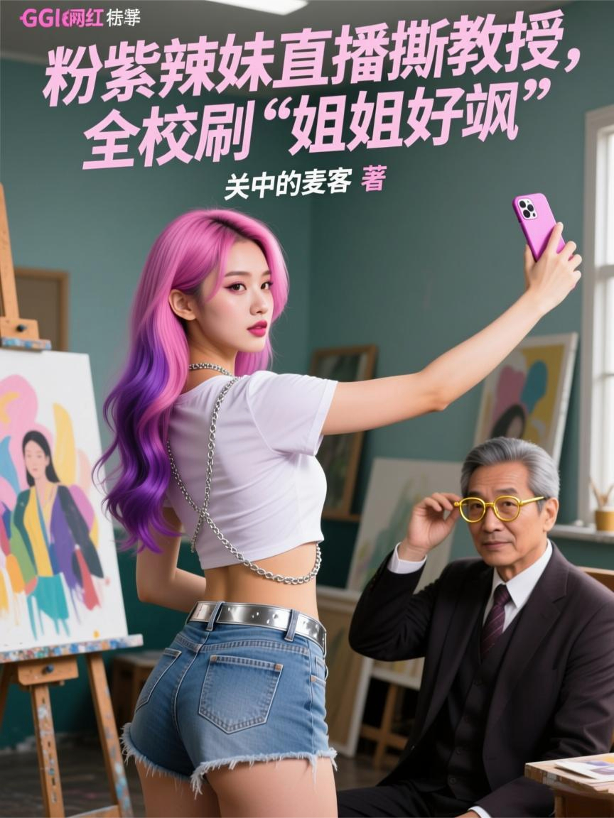 粉紫辣妹直播撕教授,全校刷“姐姐好飒”