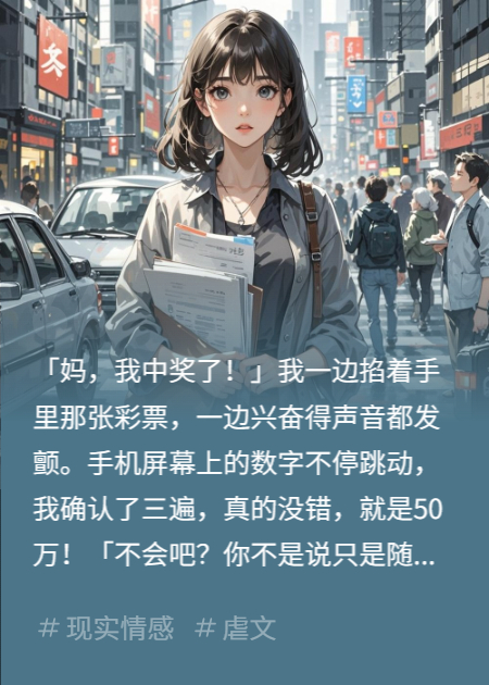 中了50万，立马和丈夫离婚