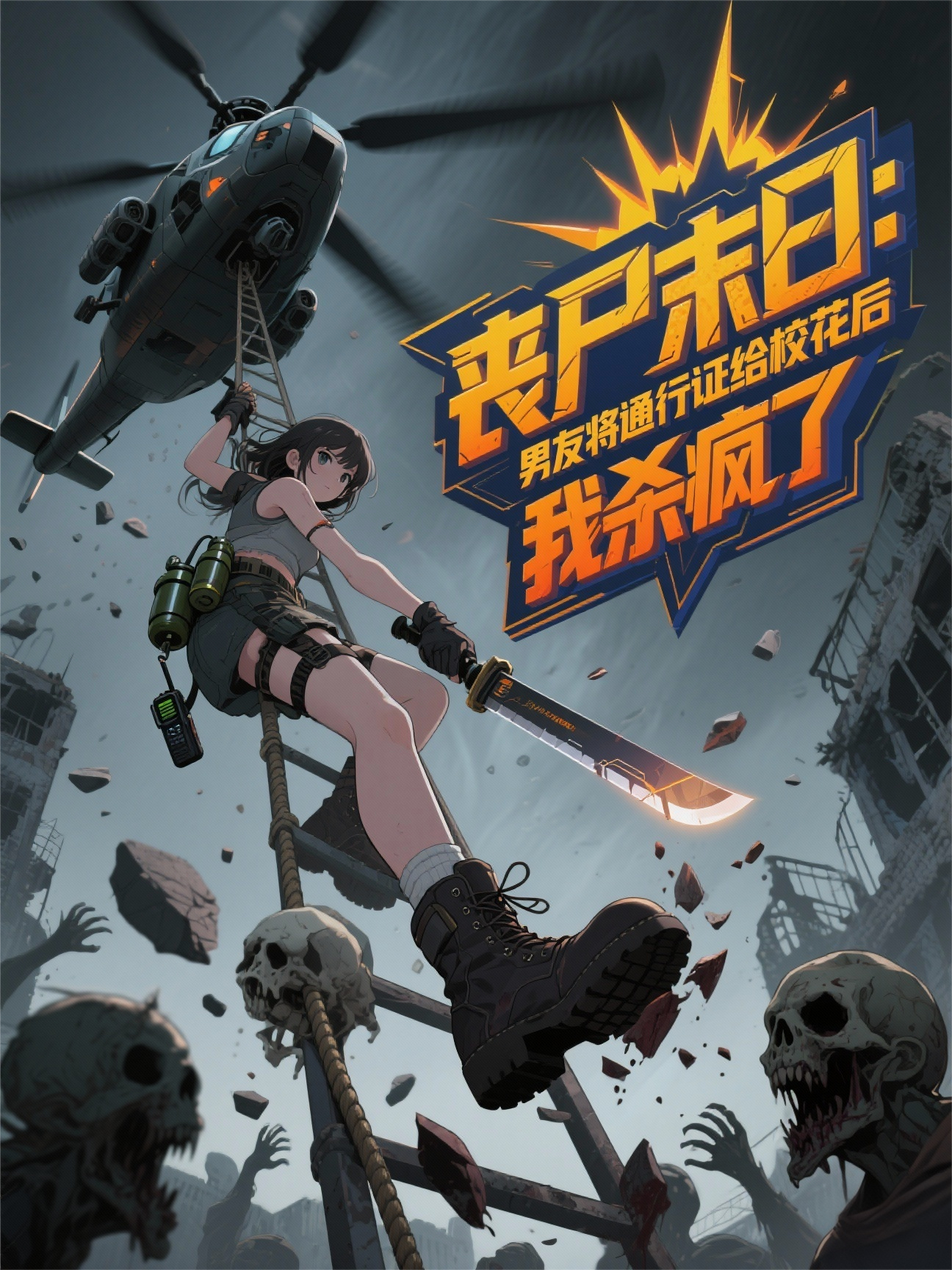 丧尸末日：男友将通行证给校花后，我杀疯了