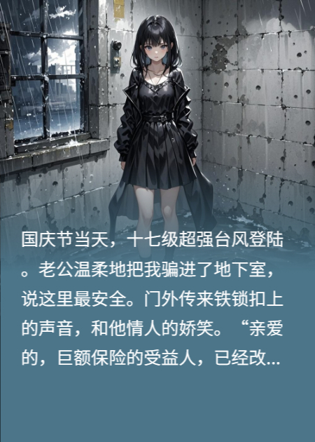 台风夜，我亲手将狗男女锁进地下室