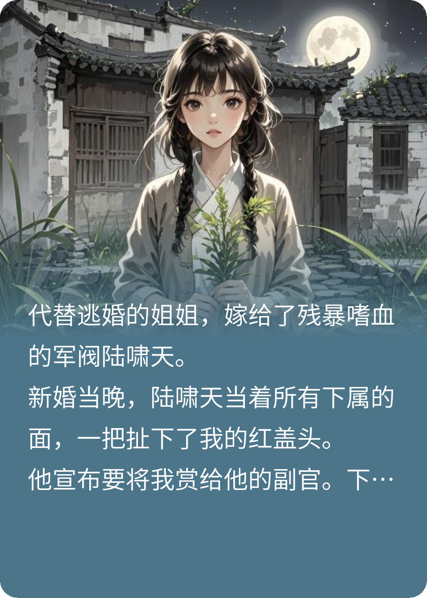 替嫁当天，大帅将我赏给副官